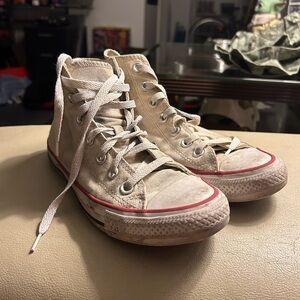 White Converse Hightops